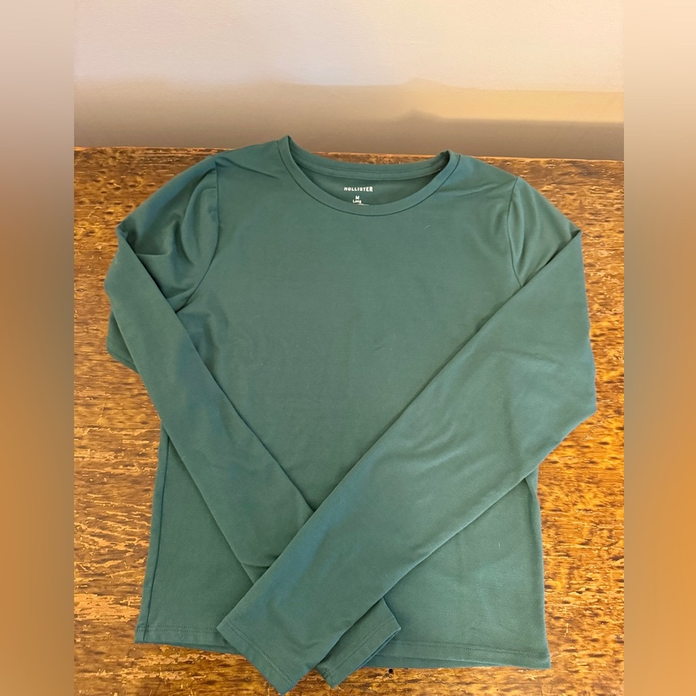 Hollister Green Long Sleeve Shirt